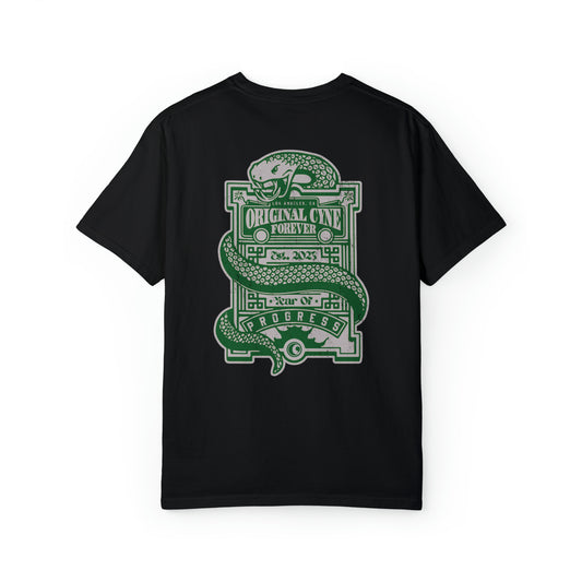 Year of Progress Green & Silver Tee