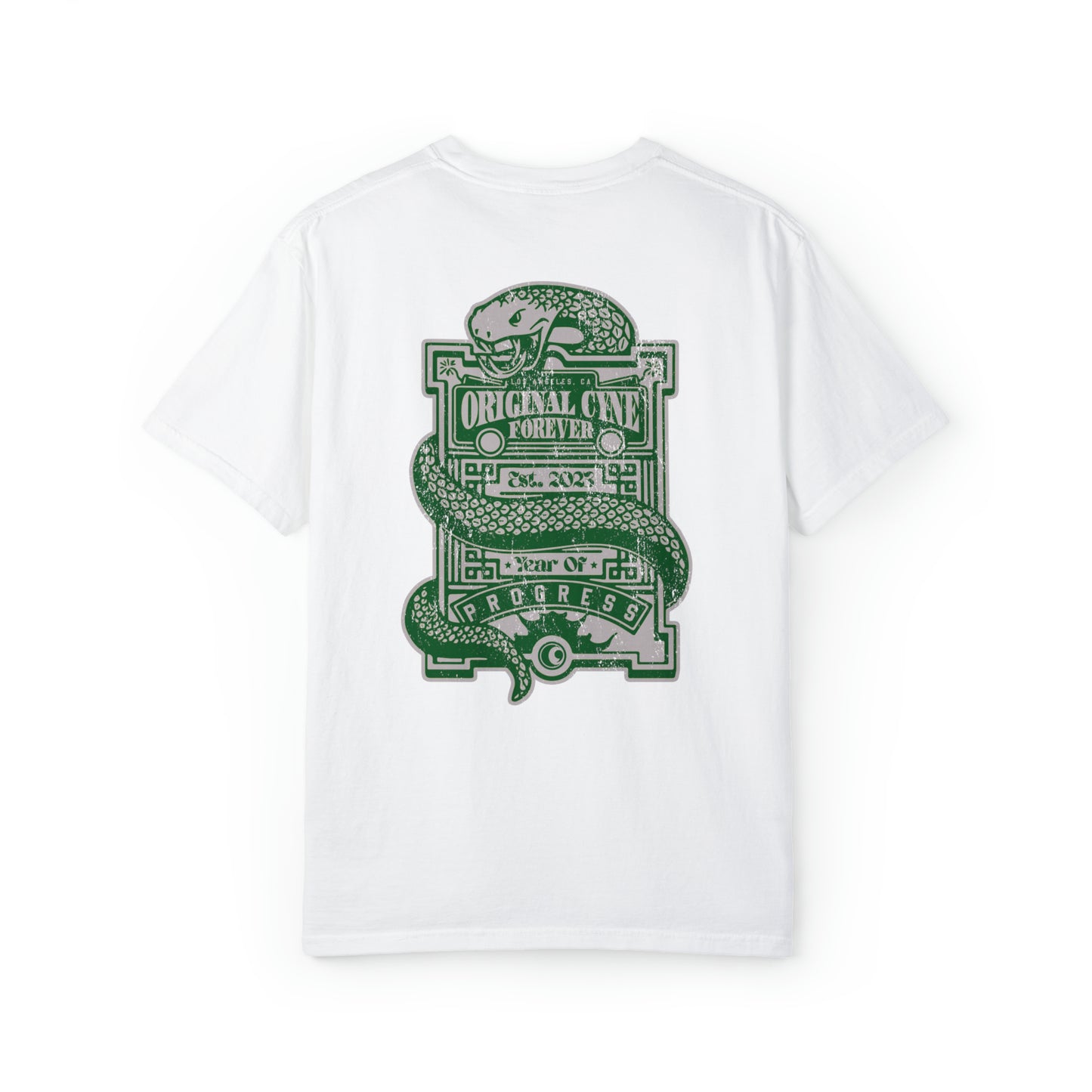 Year of Progress Green & Silver Tee