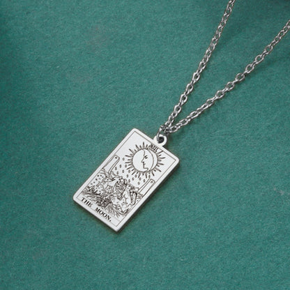 Moon Tarot Card Necklace