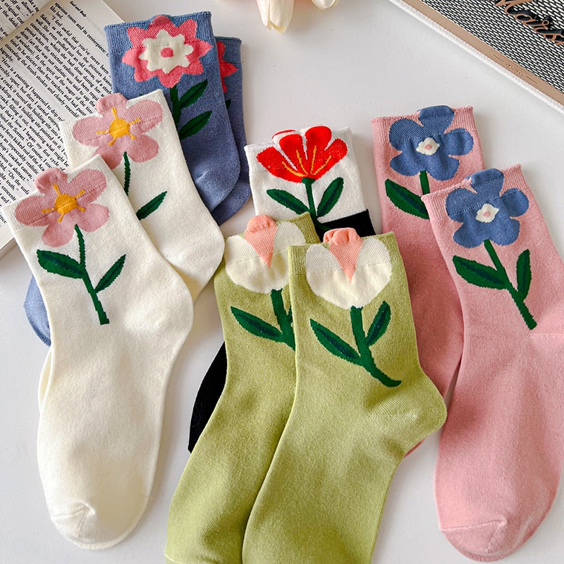 Everyday Flower Socks