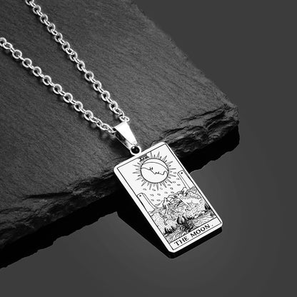 Moon Tarot Card Necklace